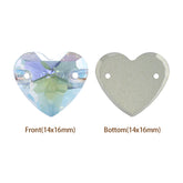Crystal Transmission Heart Shape High Quality Glass Sew-on Rhinestones WholesaleRhinestone